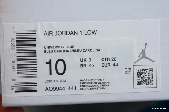 Bmlin 1 Low Air UNC AO9944-441 Jordan (W) 0708